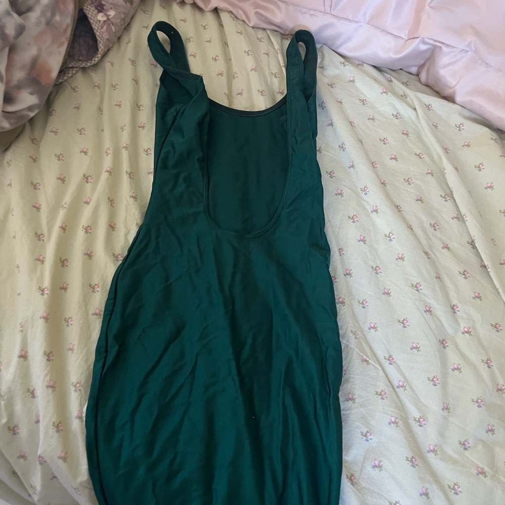 American apparel bodycon green mini dress - Picture 2 of 4